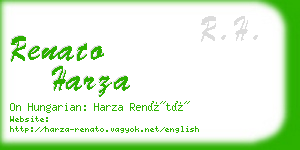 renato harza business card